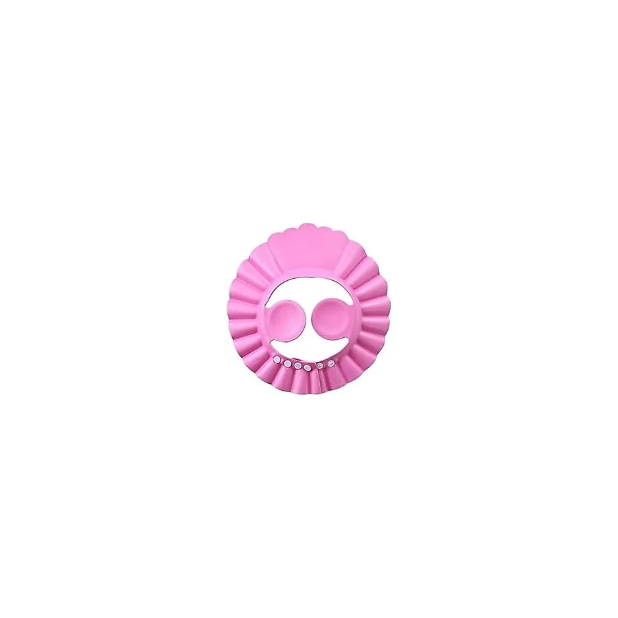 Pembe Renk Banyo Şapkası Kız Çocuk Bebek Güvenli Şampuan Şapkası Bebek Ayarlanabilir Şampuan Koruyucu Şampuan Koruması Çocuklar İçin Saçları Gözyaşsız Yıkayın 0-6 yaş