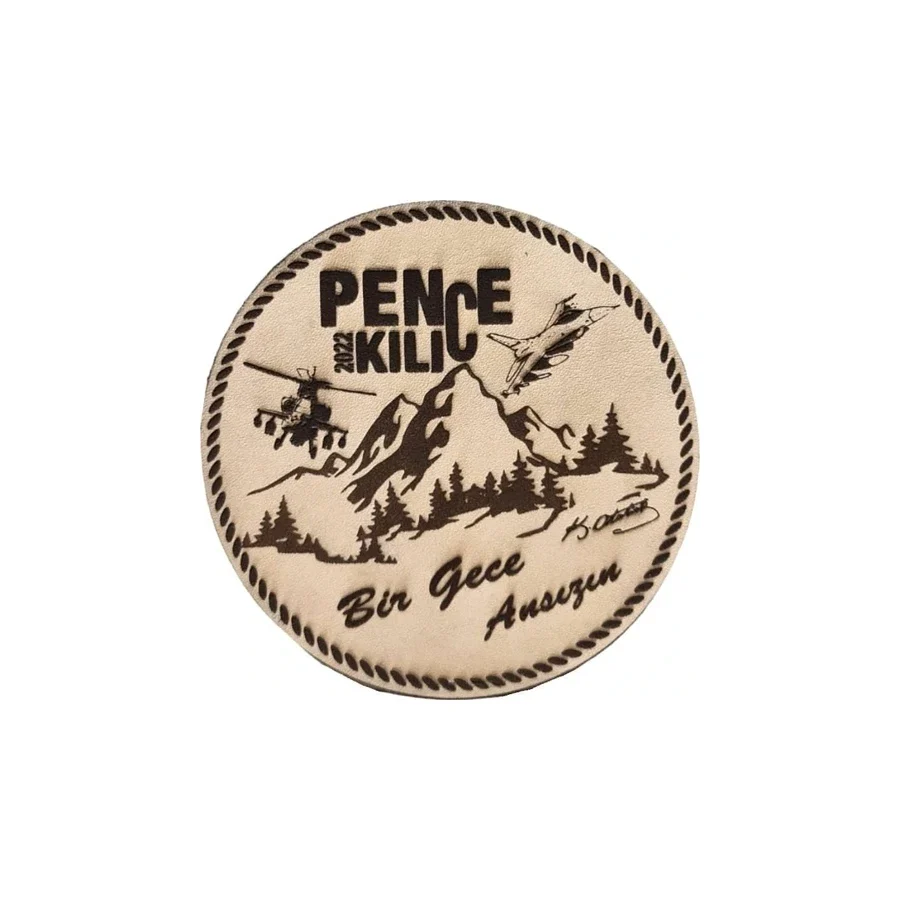 PENÇE KILIÇ HAREKATI - Deri PEÇ - Arma - Askeri Patch
