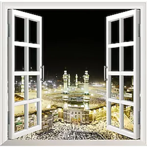 Pencere Poster Duvar Kağıdı Kabe Yapışkanlı Sticker