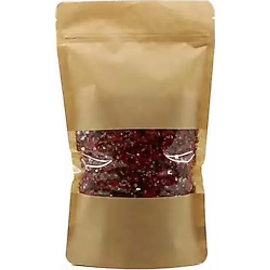 Pencereli Koyu Kraft Doypack 16x27 cm - 1000 Adet