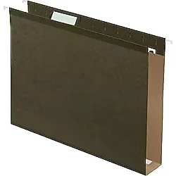 Pendaflex Ekstra Kapasiteli Güçlendirilmiş Askılı Dosya Klasörleri, 5 cm, Harf Boyutu, Standart yeşil, 1/5 Kesim, 25/BX (04152X2)
