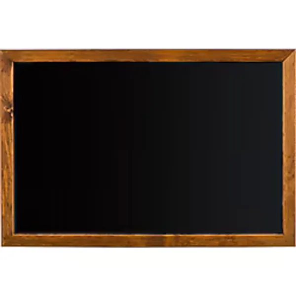 Penguen 90 Cm X 130 Cm Doğal Ahşap Çerçeve Duvara Monte Kara Tahta (Tebeşir Tahtası)