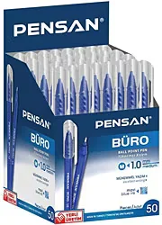 Pensan 2270 1.0 mm 50'li Paket Mavi Tükenmez Kalem