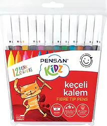 Pensan Kidz 12'li Keçeli Kalem Seti