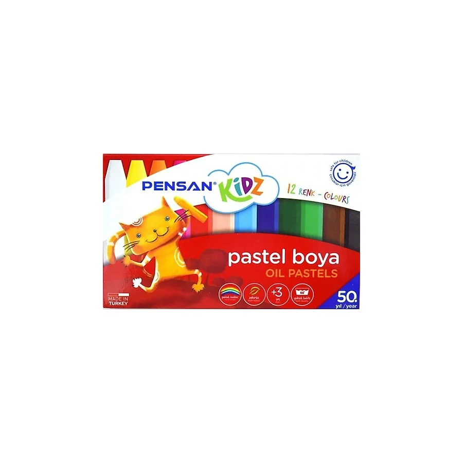 Pensan Kidz 12'li Yağlı Pastel Boya