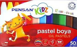 Pensan Kidz 12'li Yağlı Pastel Boya