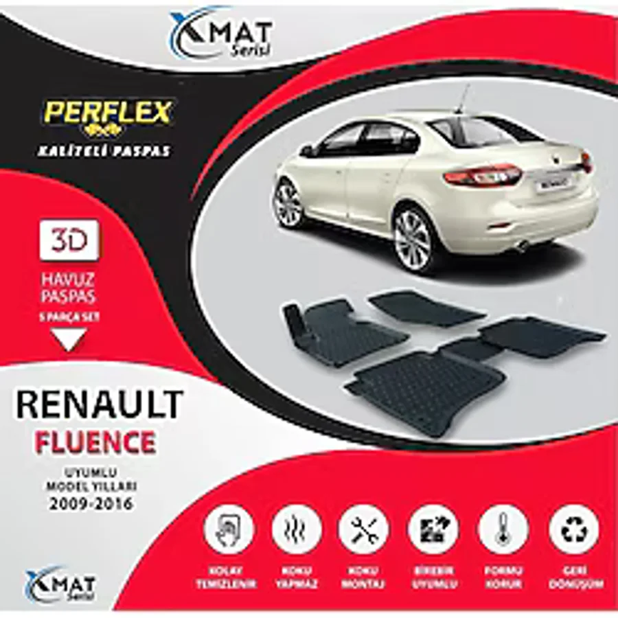 Perflex Paspas 3D Havuzlu X-Mat Fluence 2009-2016