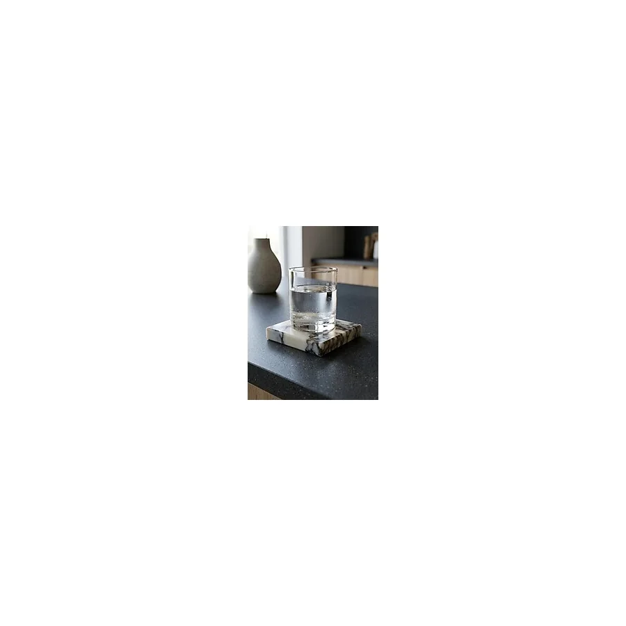 Pergamon Marble Mermer Bardak Altlığı Gerçek Mermer 10 cm