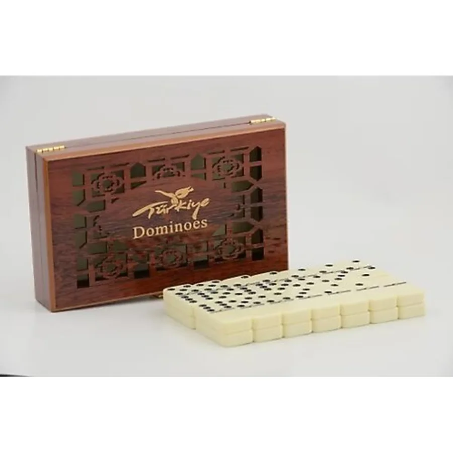 PERİBOİA Periboia Ahşap Kutulu Domino Oyunu