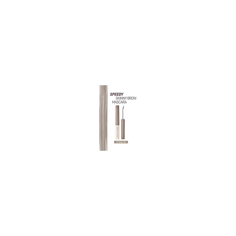 Peripera Renklendirici ve Sabitleyici Kaş Maskarası Speedy Skinny Brow Mascara 07 Taupe Ash - Kahverengi