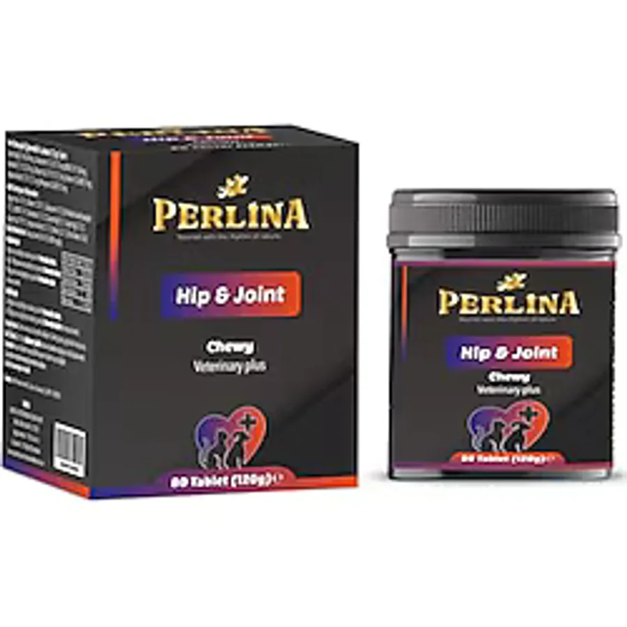 Perlina Hip Joint Köpekler için Eklem Desteği Çiğnenebilir 80 Tablet