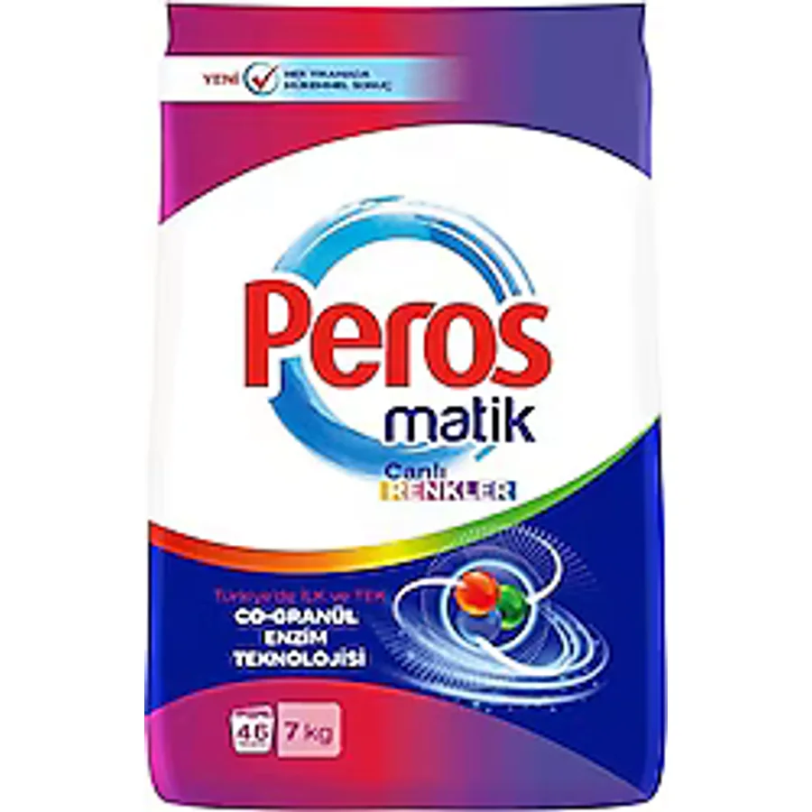 Peros Matik Canlı Renkler 7 kg Toz Deterjan