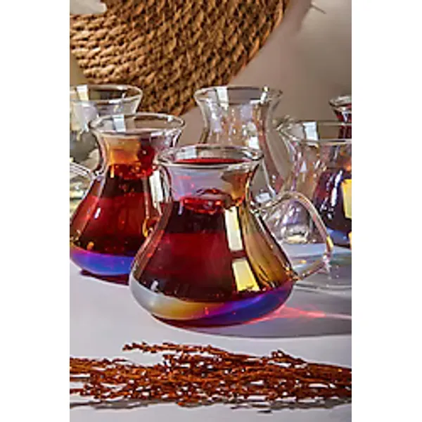 Perotti Ehl-i Keyf Luster 6'lı Çay Bardağı