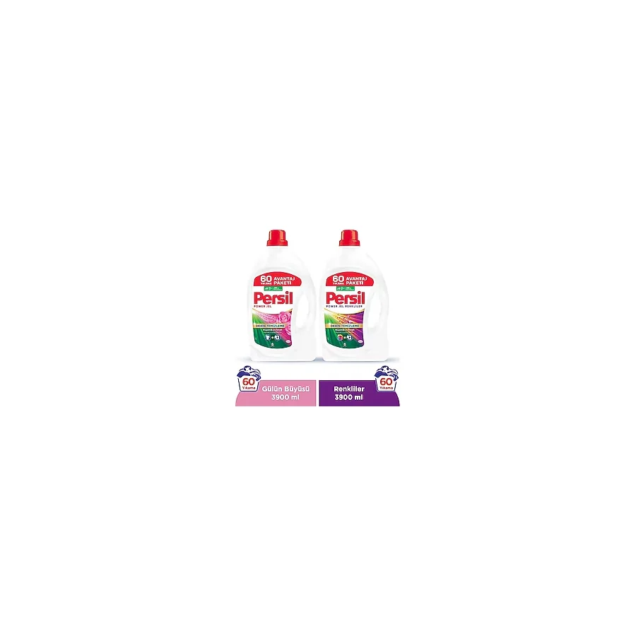 Persil Gülün Büyüsü Jel Deterjan & Persil Color Jel Deterjan 60 yıkama