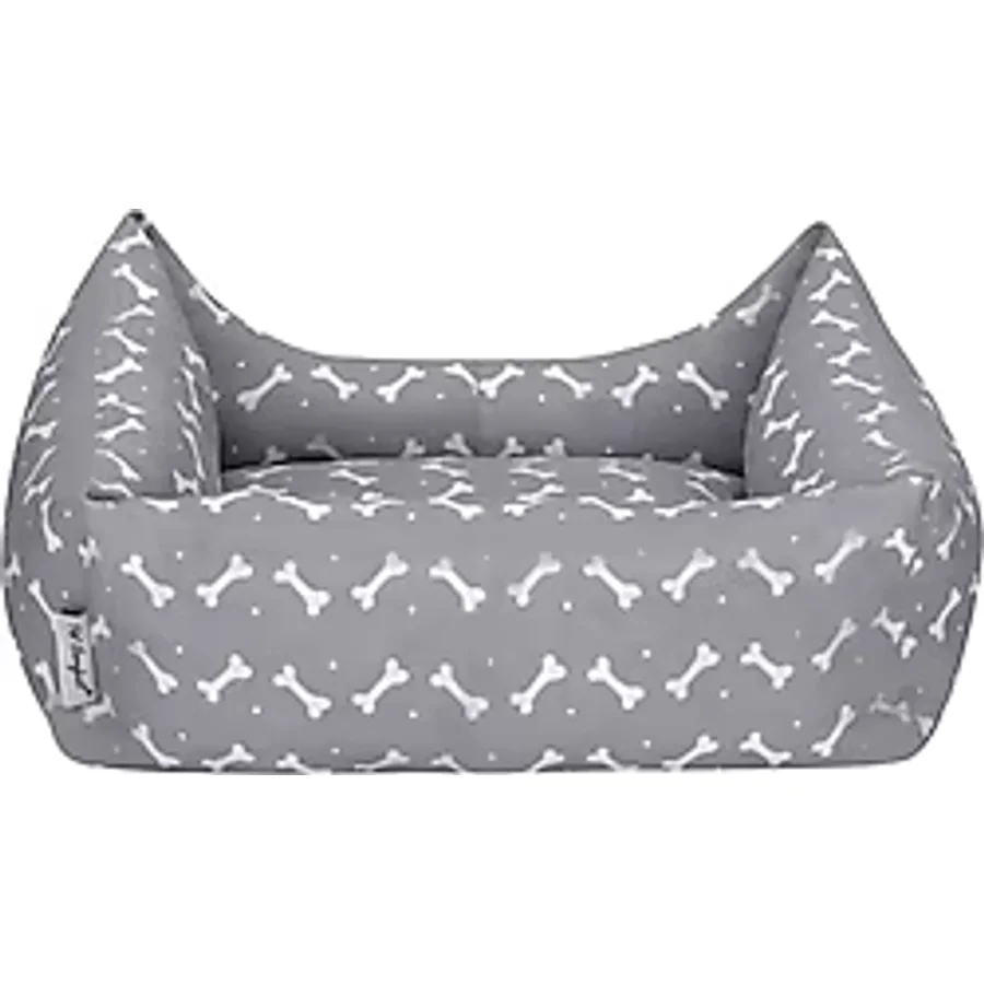 Pet Comfort Small Uniform Bone Gri-Beyaz Kedi Yatağı