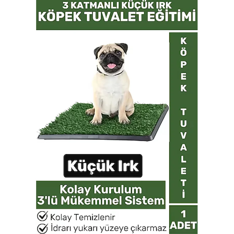 Pet Evcil Hayvan Köpek Eğitim 3 Katmanlı Sızdırmaz Kolay Temizlenir Küçük Irk Yavru Köpek Tuvaleti