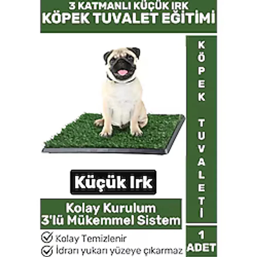 Pet Evcil Hayvan Köpek Eğitim 3 Katmanlı Sızdırmaz Kolay Temizlenir Küçük Irk Yavru Köpek Tuvaleti