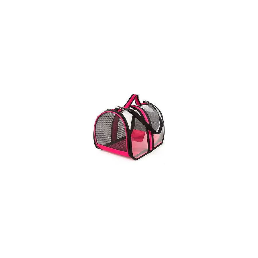 Pet Pretty Bacco Milano Şeffaf Pembe Kedi Taşıma Çantası