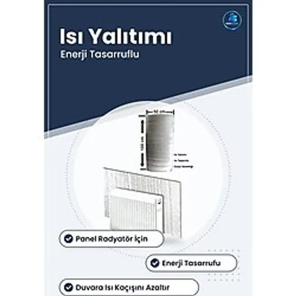 Petek Arkası Folyo Panel Radyatör Aksesuarı Isı Yalıtım Levhası Enerji Tasarruflu - Çok Renkli