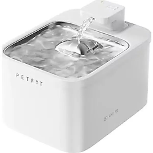 Petfit Aqua Flow 4L Çelik Hazne Wi-Fi Bataryalı Akıllı Otomatik Kedi Köpek Su Pınarı Su Çeşmesi Su Şelalesi (Ultra Sessiz+Akıllı Sensör) [Enerji Sınıfı A+]