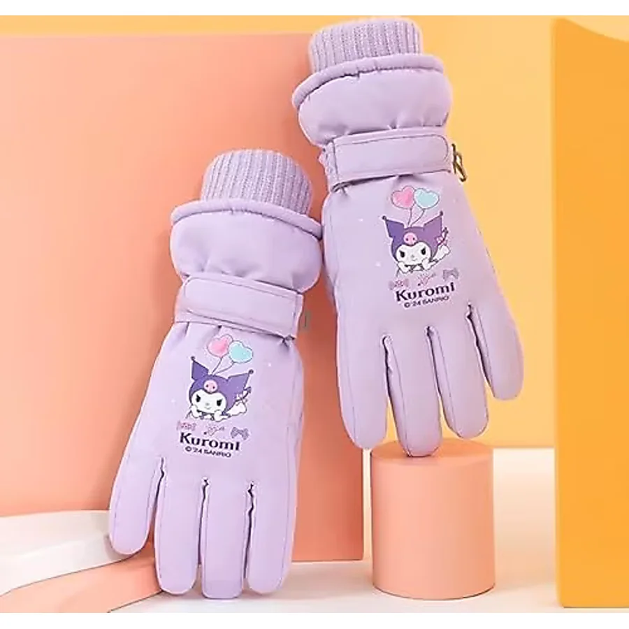 Petityu Kuromi Profesyonel Kayak Eldiveni 15+ Yaş - Mor - 15 - 16 Yaş