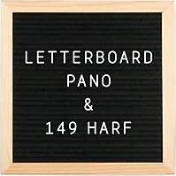 Petrix PD84423 Harfli Ahşap Siyah Yazı Panosu