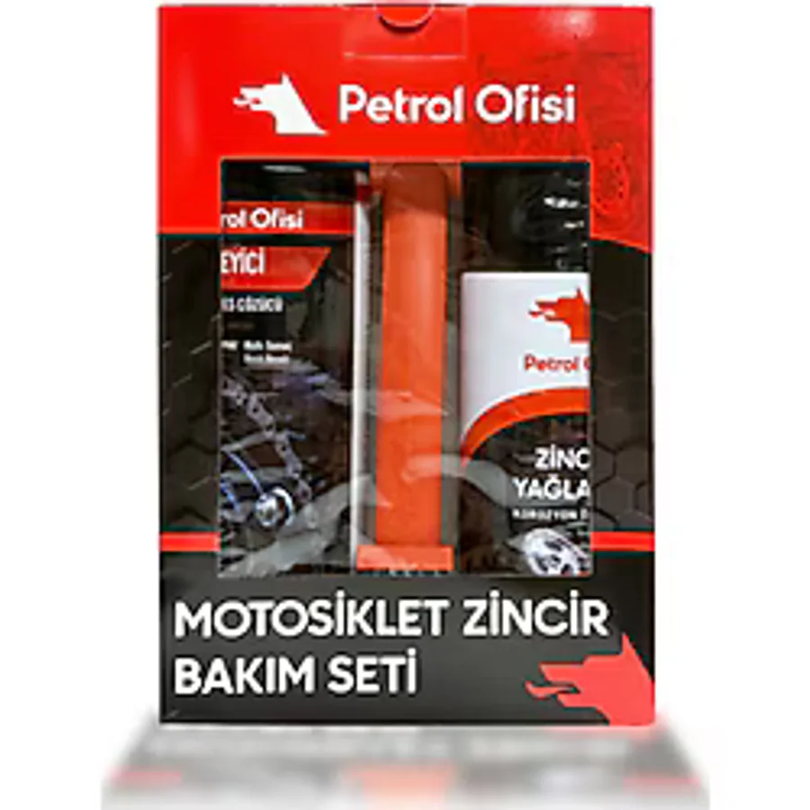 Petrol Ofisi Zincir Bakım Seti Özel Kutu Temizleme Fırçalı Set