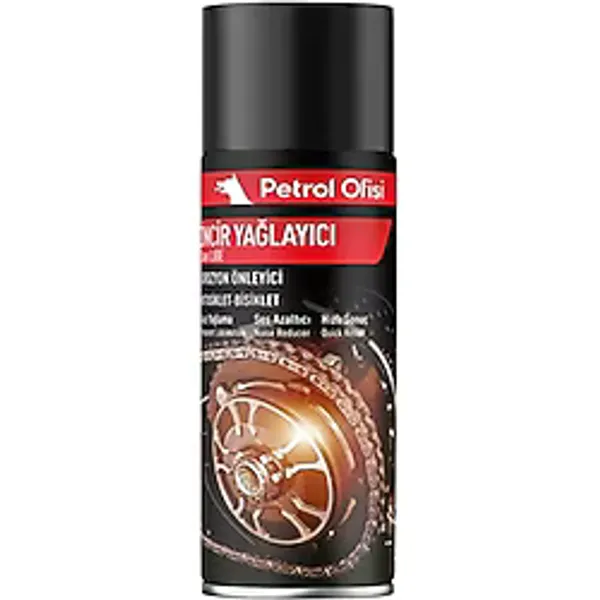 Petrol Ofisi Zincir Yağı 400ML PO-050 Aşınmaya Dayanıklı Motosiklet ve Bisiklet İçin Yüksek Performans