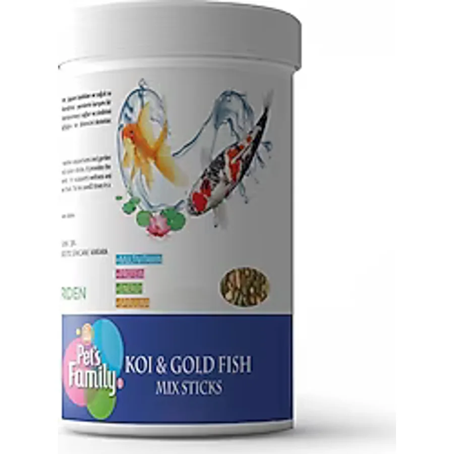 Pets Family 1 lt / 100 gr Koı & Gold Fish Mix Sticks