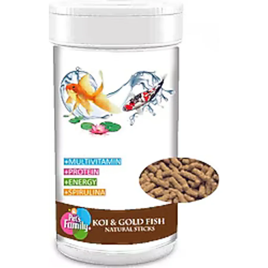Pets Family Natural 1 lt / 100 gr Koı & Gold Fish Sticks