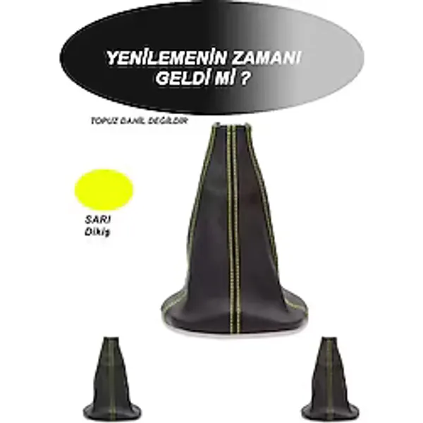 Peugeot 107 Uyumlu Oto,araba Vites Körüğü Sarı Dikiş