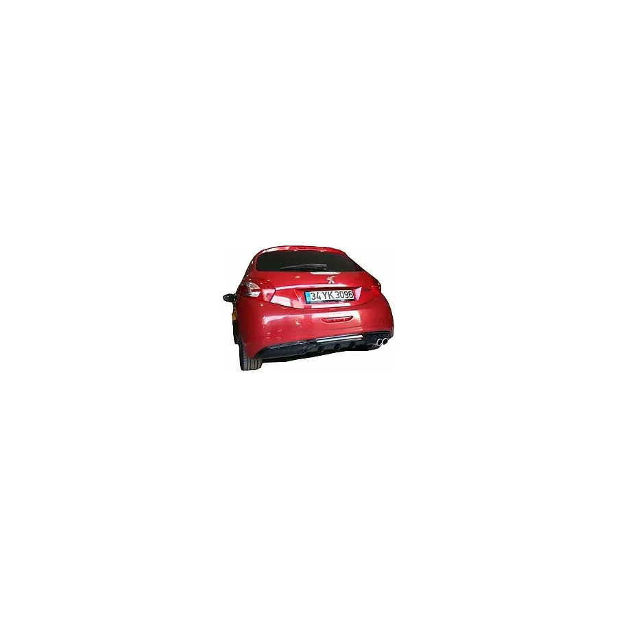 Peugeot 208 2012-2015 Arka Tampon Eki Difüzör Plastik