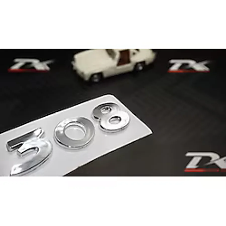 Peugeot 308 Bagaj 3M 3D Krom ABS Logo Amblem