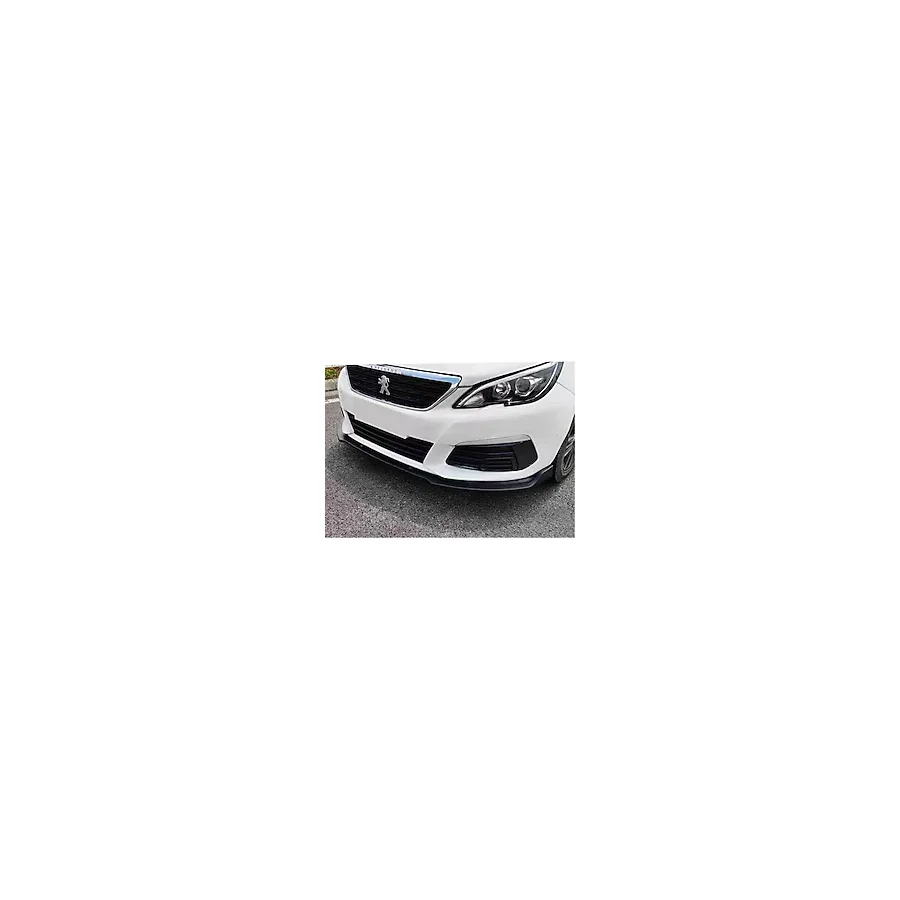 Peugeot 308 Parlak Siyah Ön Tampon Eki Lip 3 Parça