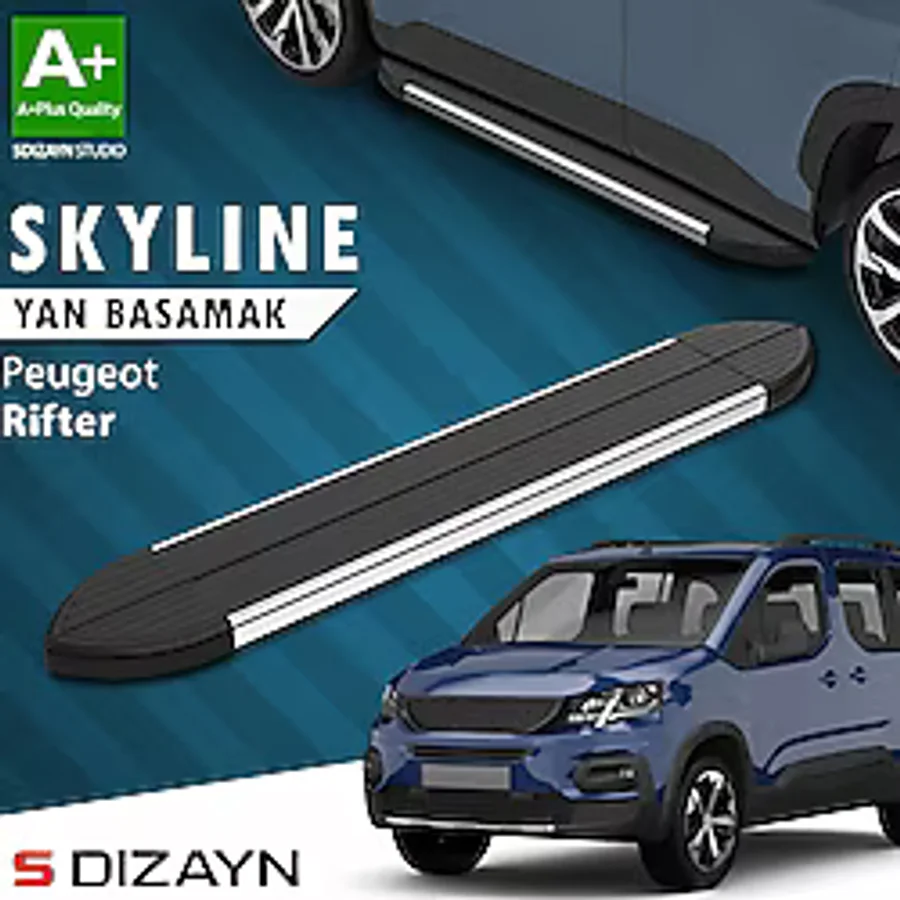 Peugeot Rifter Skyline Krom Yan Basamak 203 Cm 2019-2023 A+ Kalite