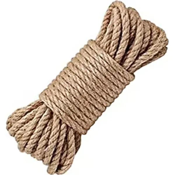 Peyless Kedi Tırmalama Ipi 6 mm 20 Metre Kendir Halat Jüt Halat Organik Halat