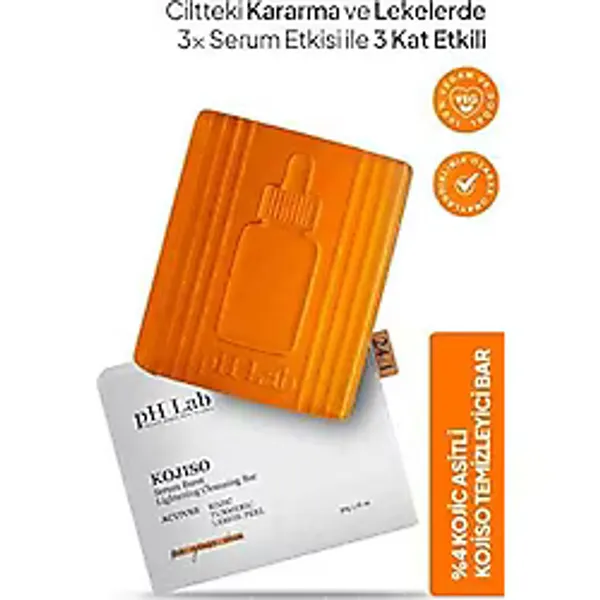 Ph Lab Phlab Kojiso Kojic Asit Sabunu, Zerdeçal ve Kojik Asit Etkisi Lle Leke Karşıtı Kojik Asit Sabunu