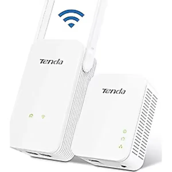 Ph5 Wlan Powerline Adaptör Seti, 1000MBIT/S Powerline + 300MBIT/S Wlan, 3 Lan Bağlantı Noktası, Wifi Klonlama, Tak ve Çalıştır, Beyaz - Çok Renkli
