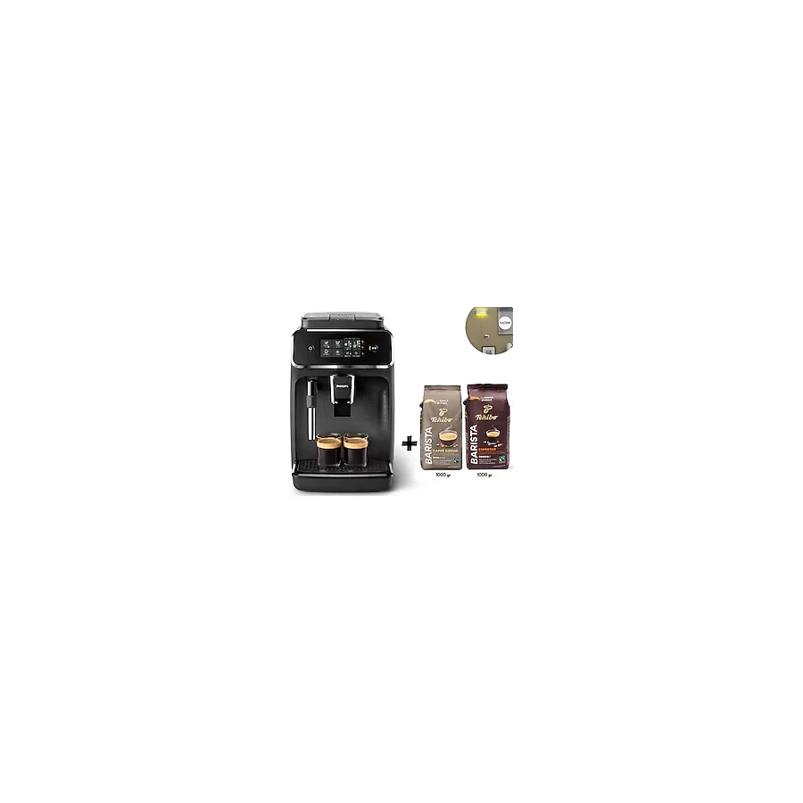 Philips 12 Adımlı Öğütücü 5000 Fincana Kadar Kahve 2200 Serisi Tam Otomatik Espresso Makinesi 2Kg Tchibo Kahve + Lambader Hediye