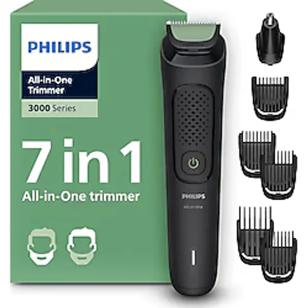 Philips 3000 Serisi 7 in 1, Erkek Bakım Seti, Yüz&Saç Tıraş Makinesi, Cilt Dostu Bıçaklar, MG3920/15 - Usb Girişli