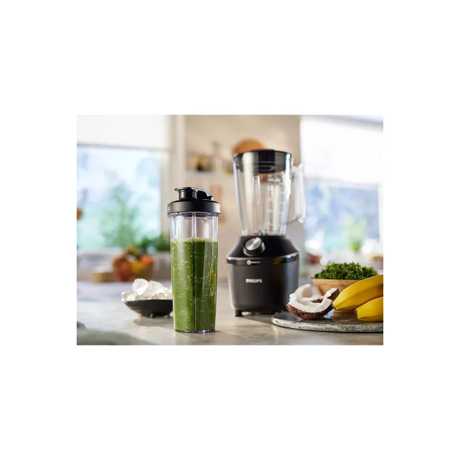 Philips 3000 Serisi Blender ProBlend Crush Teknolojisi 600W, 2 Lt, 2 Hız Ayarı + Darbe, Cam Hazne, HR2291/41 görsel 2