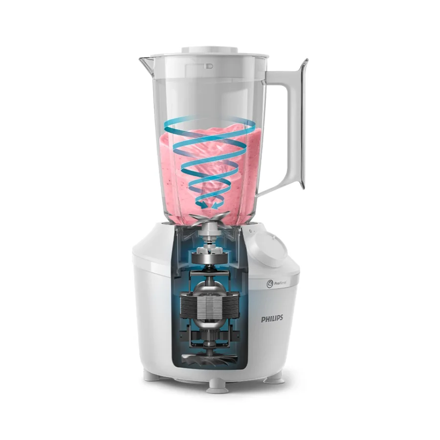 Philips 3000 Serisi Blender, ProBlend Teknolojisi, 450W, 1,9 Lt, Paslanmaz Çelik Bıçaklar, Beyaz, HR2041/00