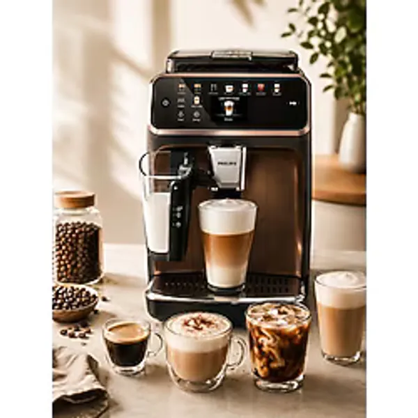 Philips 5000 Yeni Seri 20 Farklı Sıcak ve Soğuk Içecek Ultra Premium Lattego Tam Otomatik Espresso Makinesi, , Silent Brew+Luciole Lambader Hediye - Kahverengi