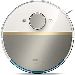 Philips 7000 Serisi Aqua Islak ve Kuru Temizlik Robotu, Güçlü 5200 Mah Li-Ion PIL,5000 Pa Emiş Gücü, 360 Lazer Navigasyon, EPA11 Filtre, Homerun Mobil Uygulaması - Beyaz