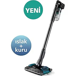 Philips 8000 Serisi Aqua Plus Dikey Süpürge, 80 Dakika Çalışma, Mop ve Kuru Özellik, Akıllı Başlık