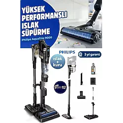 Philips AQUA TRİO YENİ 3'ü 1 Arada (Islak, Kuru ve Moplu) Hibrit Güç Motorlu Ultra Premium Dik Süpürge