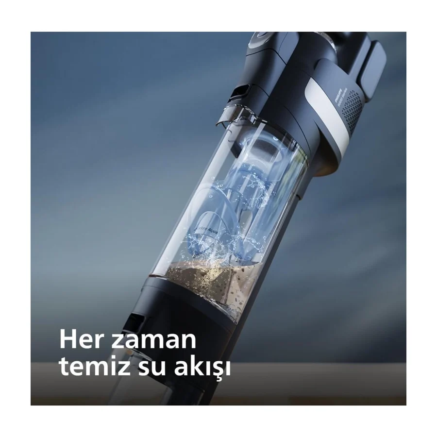 Philips Aqua Trio YENİ 9000 SERİSİ 3'ü 1 Arada (Islak, Kuru ve Moplu) Sarjlı ve Kablosuz Dik Süpürge