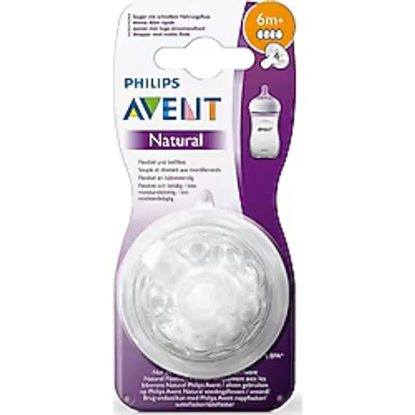 Philips Avent Avent Natural Biberon Emziği +6 Ay 2li