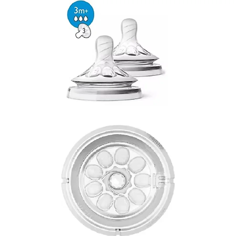 Philips Avent Natural Biberon Emziği 3 Ay+ 2'li 3 Numara