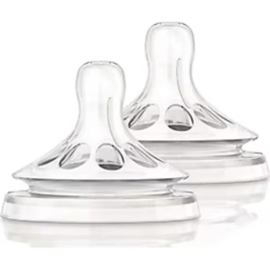 Philips Avent Philips Natural Yavaş Akışlı Silikon Biberon Emziği 1m+